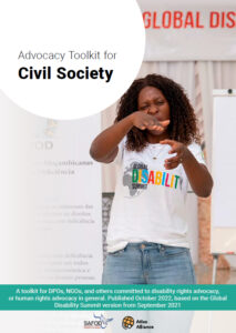 Front cover of "Advocacy Toolkit for Civil Society"